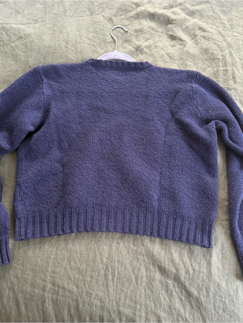 Vintage Polo by Ralph Lauren Women's Crewneck Sweater in Navy - Picture 3 of 7